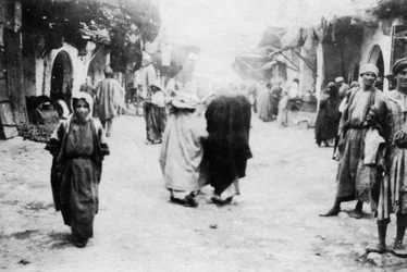 Markt, Mosul, Mesopotamië, 1918