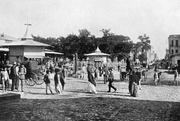 Marktplaats, Asuncion, Paraguay, 1911