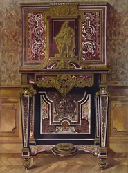 Marquery Kabinet met decoratie in verguld brons, door André Charles Boule, 1903