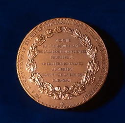 Medaille ter herdenking van Claude Bernard, Franse fysioloog, 19e eeuw