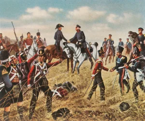 Ontmoeting van Wellington en Blücher bij Waterloo, 18 juni 1815