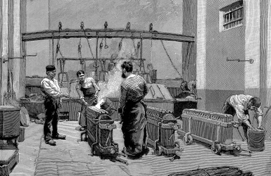 Smelterij bij de Parijse munt, 1892
