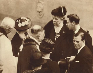 Gedenkteken voor zijn vader onthuld, Windsor Castle, 23 april 1937