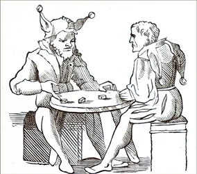 Mannen die dobbelen