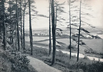 Menai - Vanuit Bangor Wood, 1895