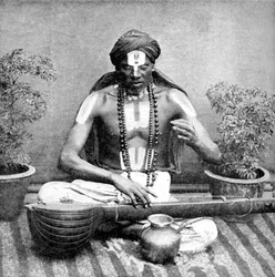 Bedelarij aangenomen in de naam van Vishnu, India, 1922