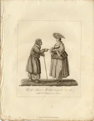 Koopmansvrouw Met Verpleegster Tijdens Fasching, 1833