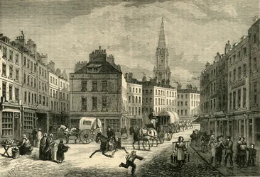 Middle Row, St. Giles, circa 1838, 1881