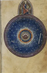 Miniatuur uit de LImage du Monde door Gossuin de Metz, 13e eeuw