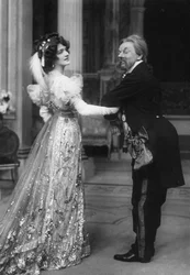 Miss Lily Elsie en Mr George Graves in De Vrolijke Weduwe, 20e eeuw