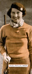Miss Phyllis Wade, Engels damesgolfkampioen, 1934