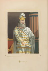 Mithridates. Uit: Hombres y mujeres celebres de todos los tiempos door Juan Landa, 1875-1877