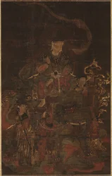 Monju en begeleiders, 1200s