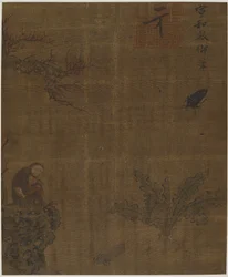Apen, insecten en kool, Mogelijk Ming-dynastie, 1368-1644