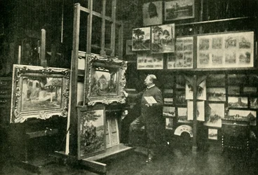 Monsieur Detaille in zijn Studio, 1900