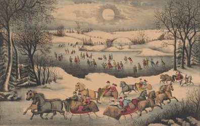 Maanlicht in Central Park, ca. 1871-75