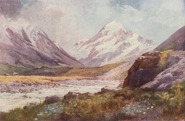 Mount Cook, Nieuw-Zeeland, 1923