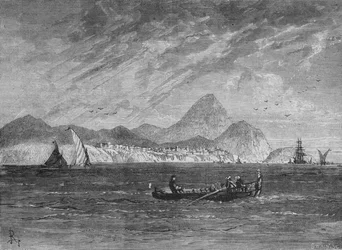 Mount Pernathia en Nieuw Navarino, ca. 1880