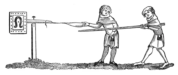 Beweegbare Quintain, 1344, 1833