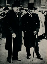 Mr. Chamberlain en Mr. Churchill, 23 februari 1940