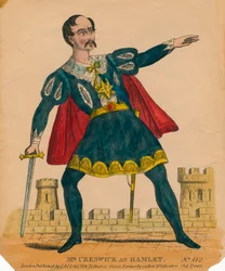 Mr. Creswick als Hamlet