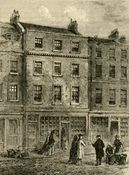 De winkel van Mr. Davies, Russell Street, 1881