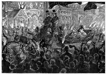 Mr. Gladstone in Leeds, eind 19e eeuw