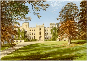 Mulgrave Castle, Yorkshire, huis van de Markies van Normanby, ca. 1880