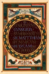 Namen van de vier evangelisten, ca. 800 AD