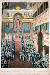 Napoleon Bonaparte wordt gekroond tot Keizer Napoleon I, 2 december, 1804, 19e eeuw