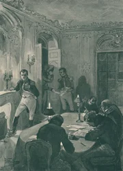 Napoleon dicteert aan zijn secretarissen, 1896