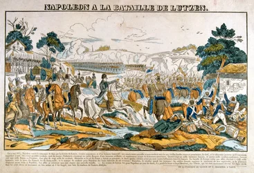 Napoleon bij de Slag bij Lutzen, 2 mei, 1813