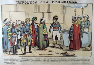 Napoleon bij de Piramides, 1798, 19e eeuw
