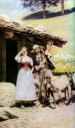Inboorlingen van het Kanton Bern, Zwitserland, ca. 1924