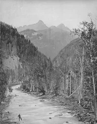 Needle Mountains, Canyon van de Rio de las Animas, ca. 1897