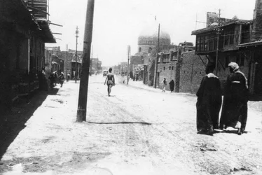 Nieuwe straat, Bagdad, Mesopotamië, WOI, 1918