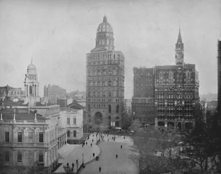 Krantengebouwen in New York, 19e eeuw