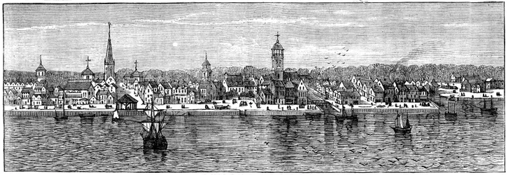 New York in het midden van de 18e eeuw