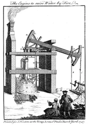 Newcomen stoommachine, 1747