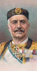 Nicolaas I 1841-1921, koning van Montenegro, 1917