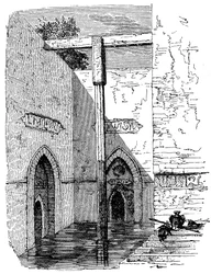 Nilometer op het eiland Roda, Caïro, Egypte, c1895