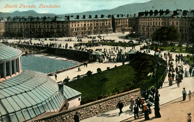 North Parade, Llandudno, eind 19e-begin 20e eeuw