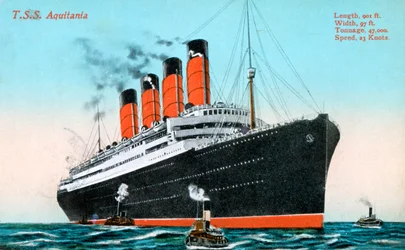 Oceaanstomer RMS Aquitania, 20e eeuw