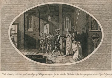 Odo, graaf van Kent en bisschop van Bayeux, gevangen genomen door zijn broer Willem I, 1082 1793