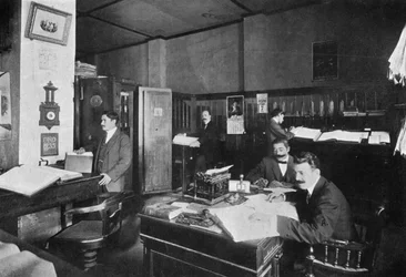 Kantoren van Perez en Sanjurio, importeurs en exporteurs, Asuncion, Paraguay, 1911