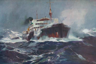 Olie op woelige wateren, 1936