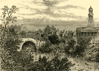 Oude Brug Over het Meer, Regents Park, in 1847, ca. 1876