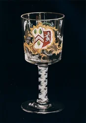 Oude Engelse glazen kelk, ca. 1775