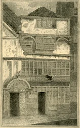 Oud huis voorheen in Leadenhall Street, c1872