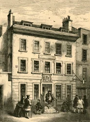 Oud Huis Nog Steeds Staand in Bolt Court